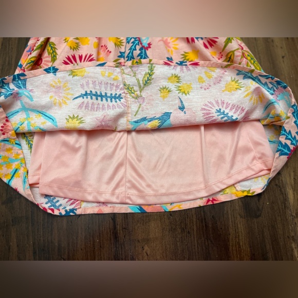 Jessica Simpson Floral Mini Sundress Size Small Linen Blend Colorful Summer NWT - Picture 8 of 12